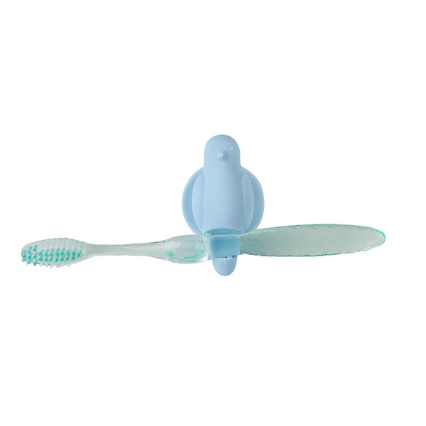 toothbrush holder birdie blue