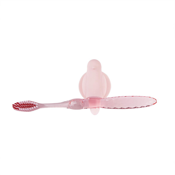 toothbrush holder birdie pink