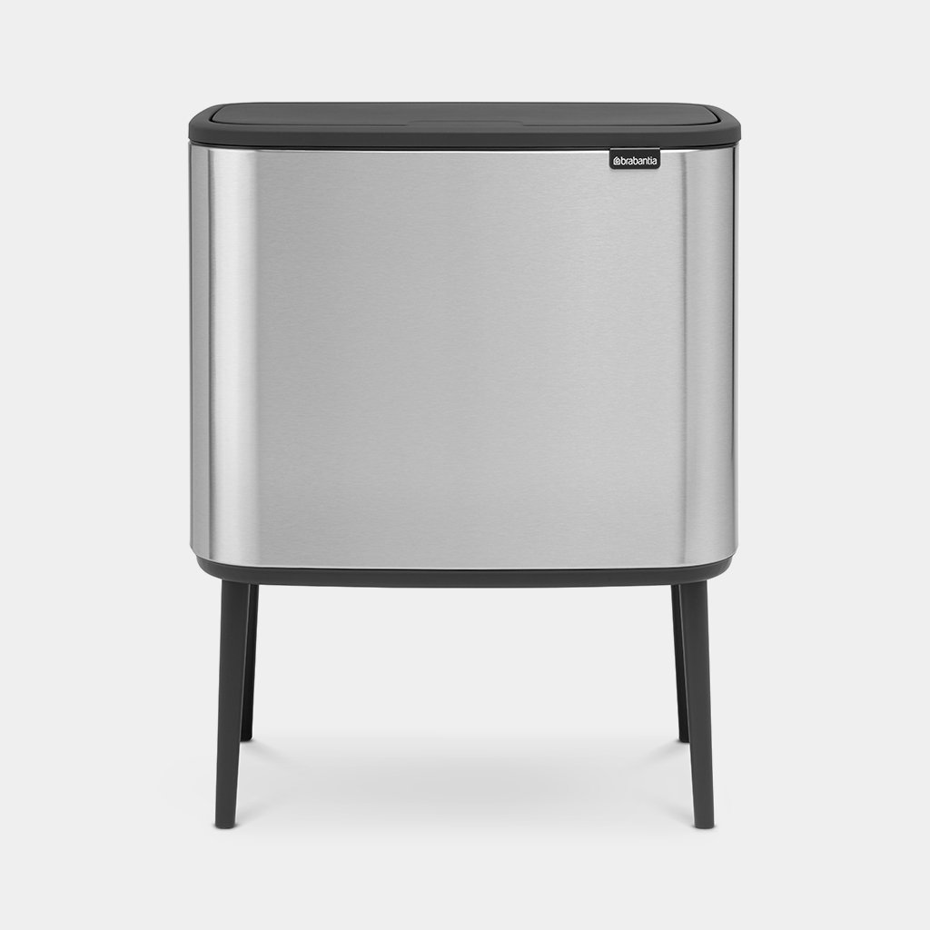 Bo Touch Bin Afvalemmer High 36 Liter Matt Steel Fingerprint Proof