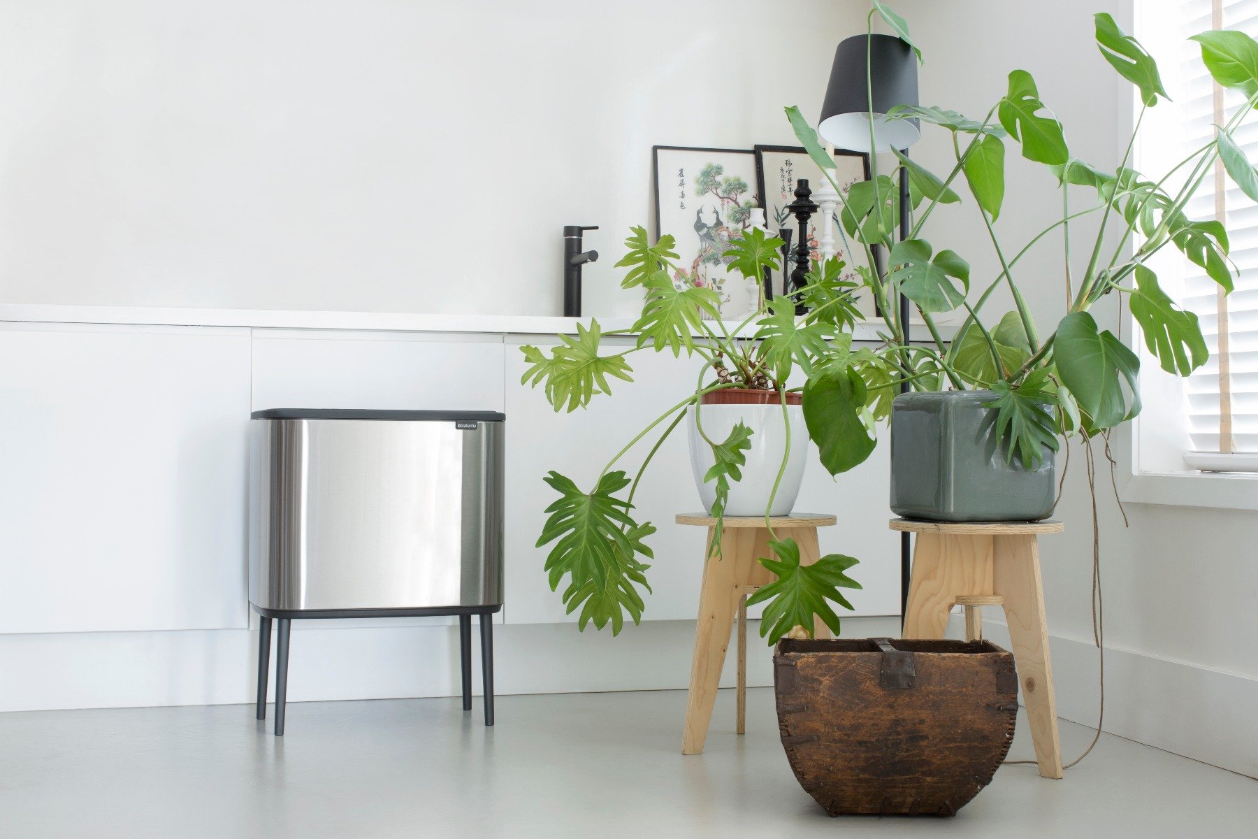 Bo Touch Bin Afvalemmer High 36 Liter Matt Steel Fingerprint Proof