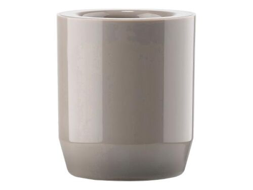 Tootbrush mug Suii 9 cm Taupe