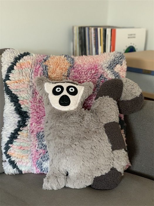 huggable lemur cushion