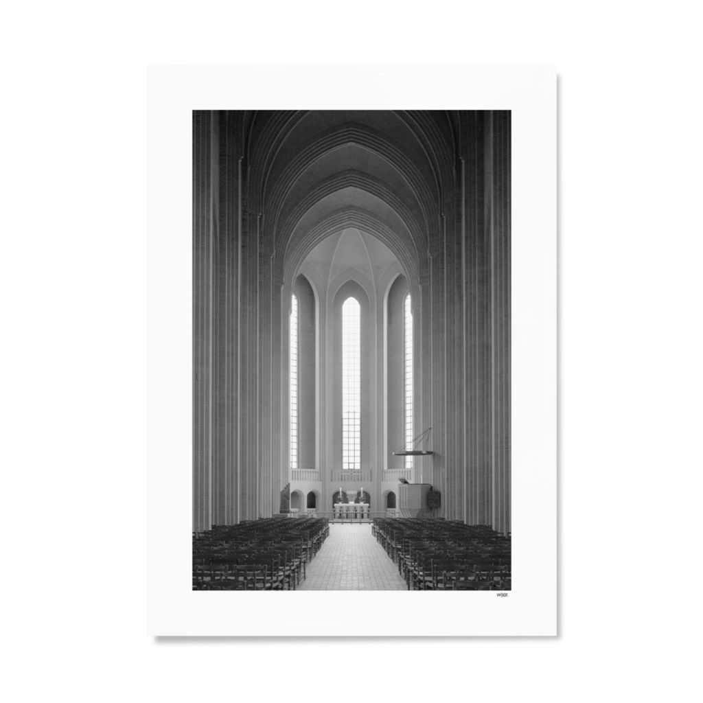 Denemarken Copenhagen Grundtvig's church a3 30 x 40 cm