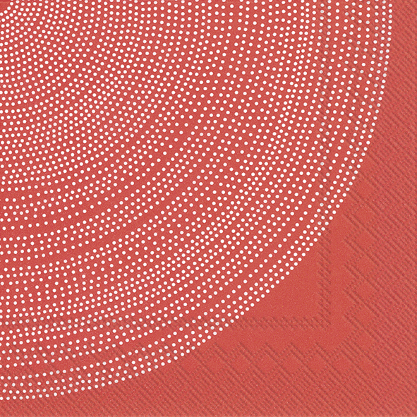 Focus red lunch napkin