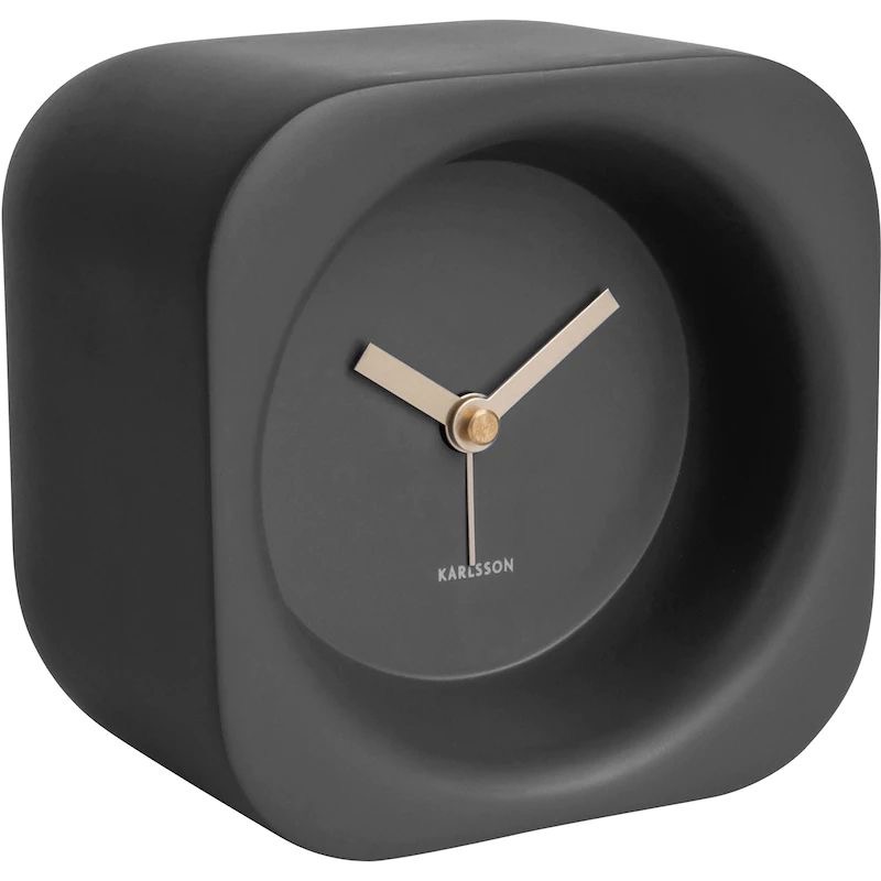 Alarm clock Chunky polyresin black