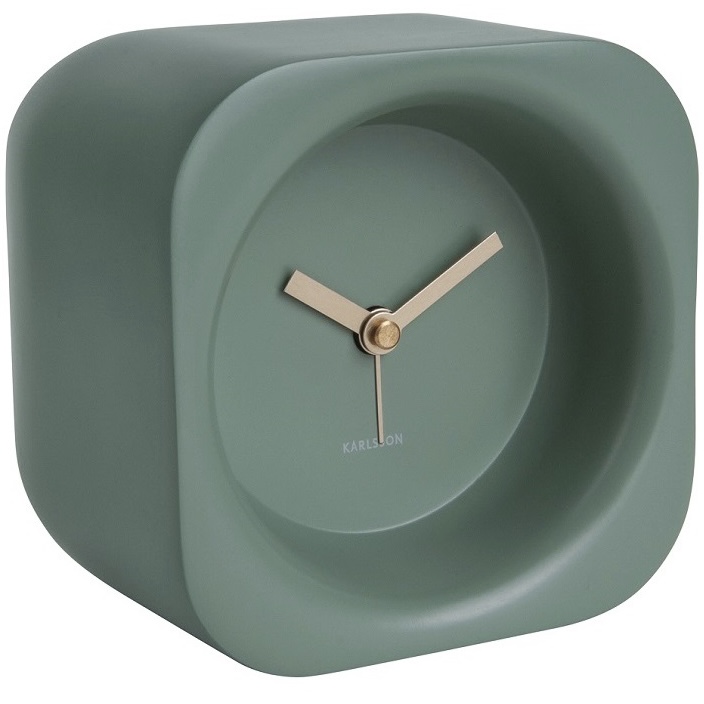 Alarm clock Chunky polyresin green