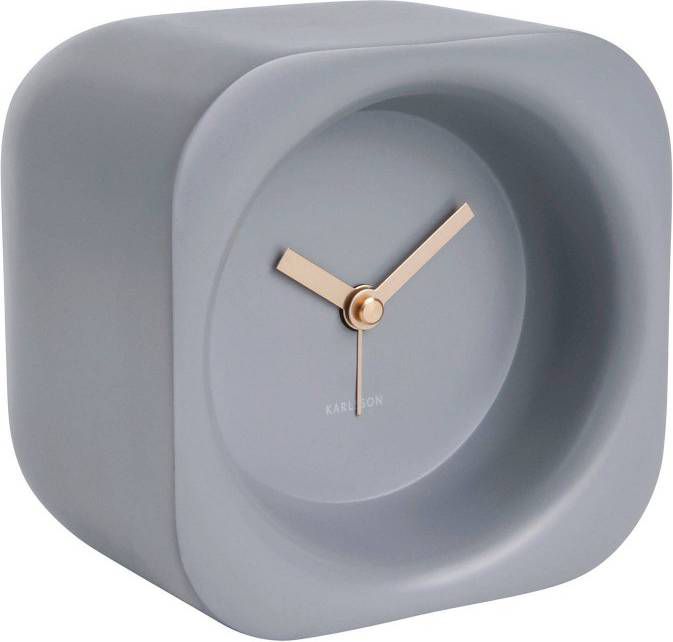 Alarm clock Chunky polyresin mouse grey