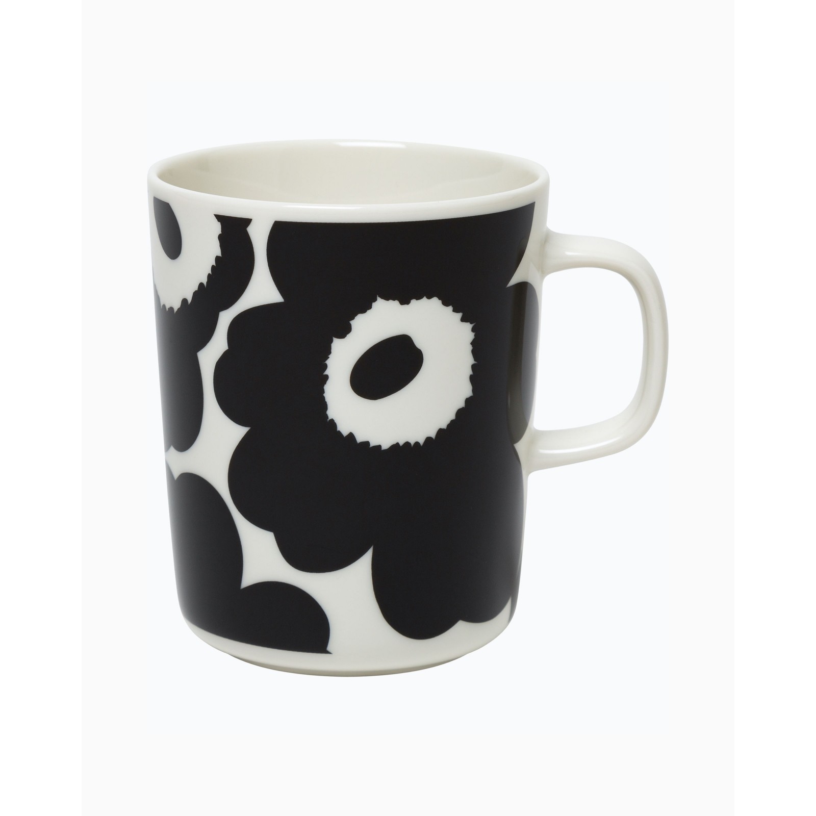 Unikko mug 2,5dl black/white