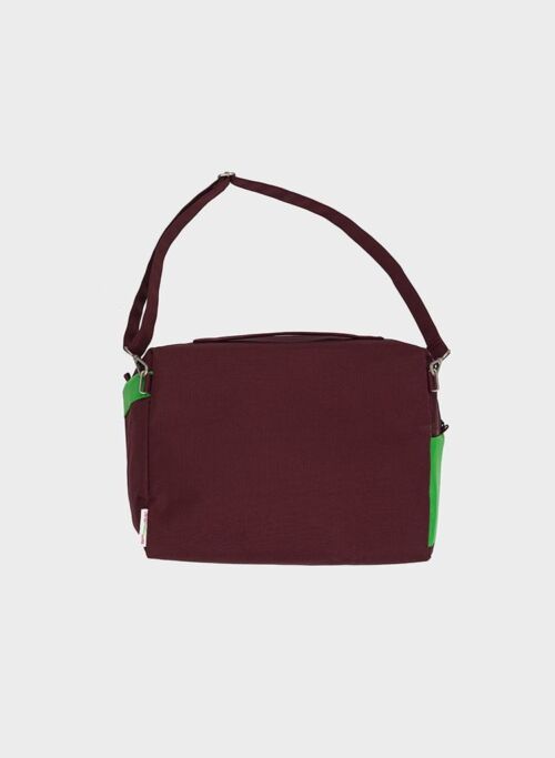 24/7 Bag Burgundy & Greenscreen one size