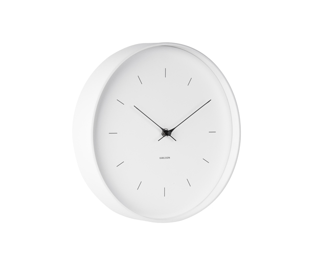 Wall clock butterfly hands white