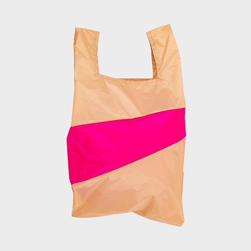 Shoppingbag peach & pretty pink M