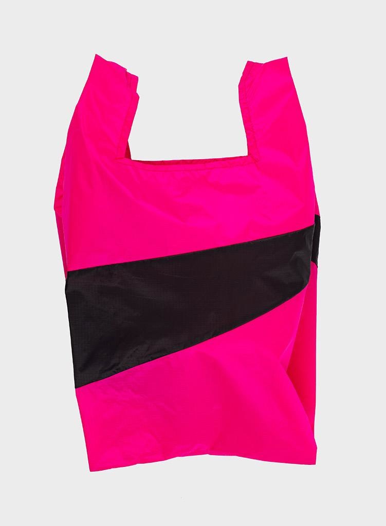 Shoppingbag pretty pink & black L