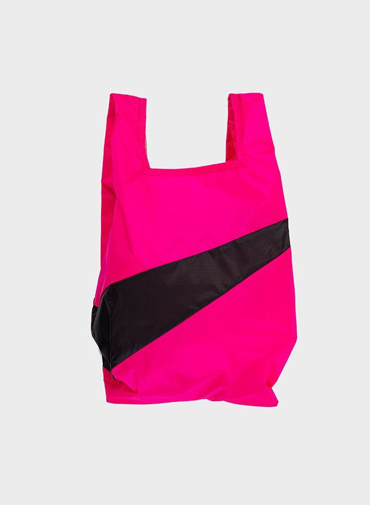 Shoppingbag pretty pink & black M