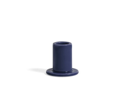 Tube candleholder S midnight blue