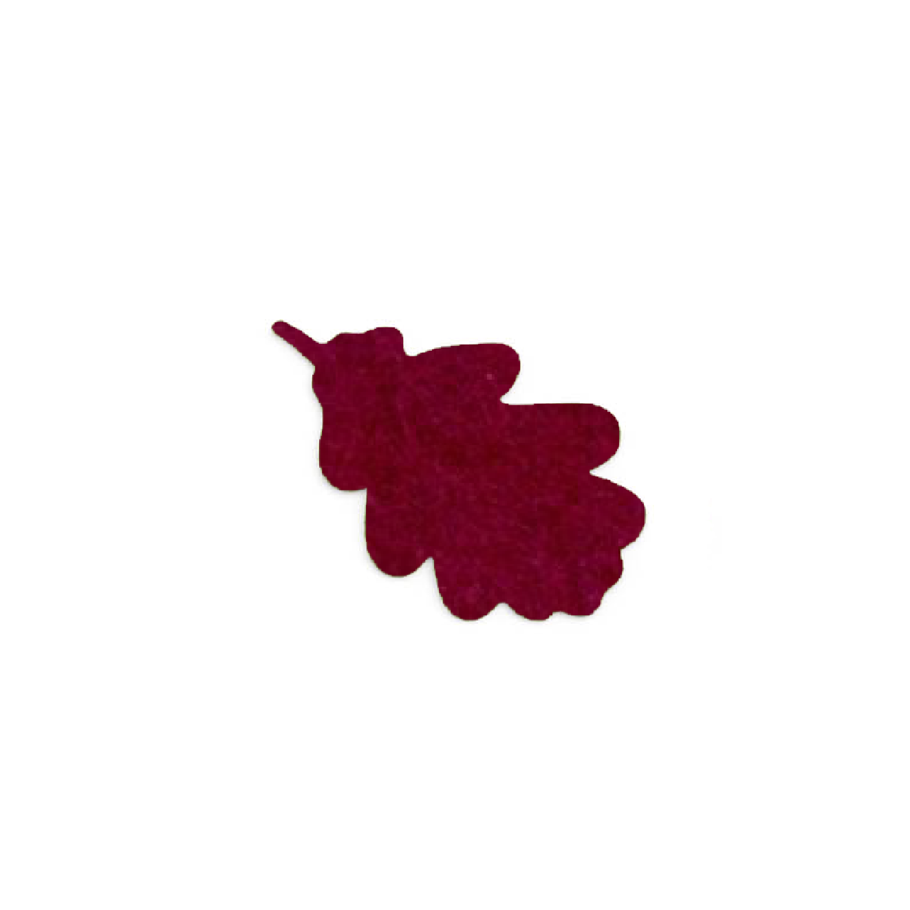 Onderzetter blad oak burgundy 21