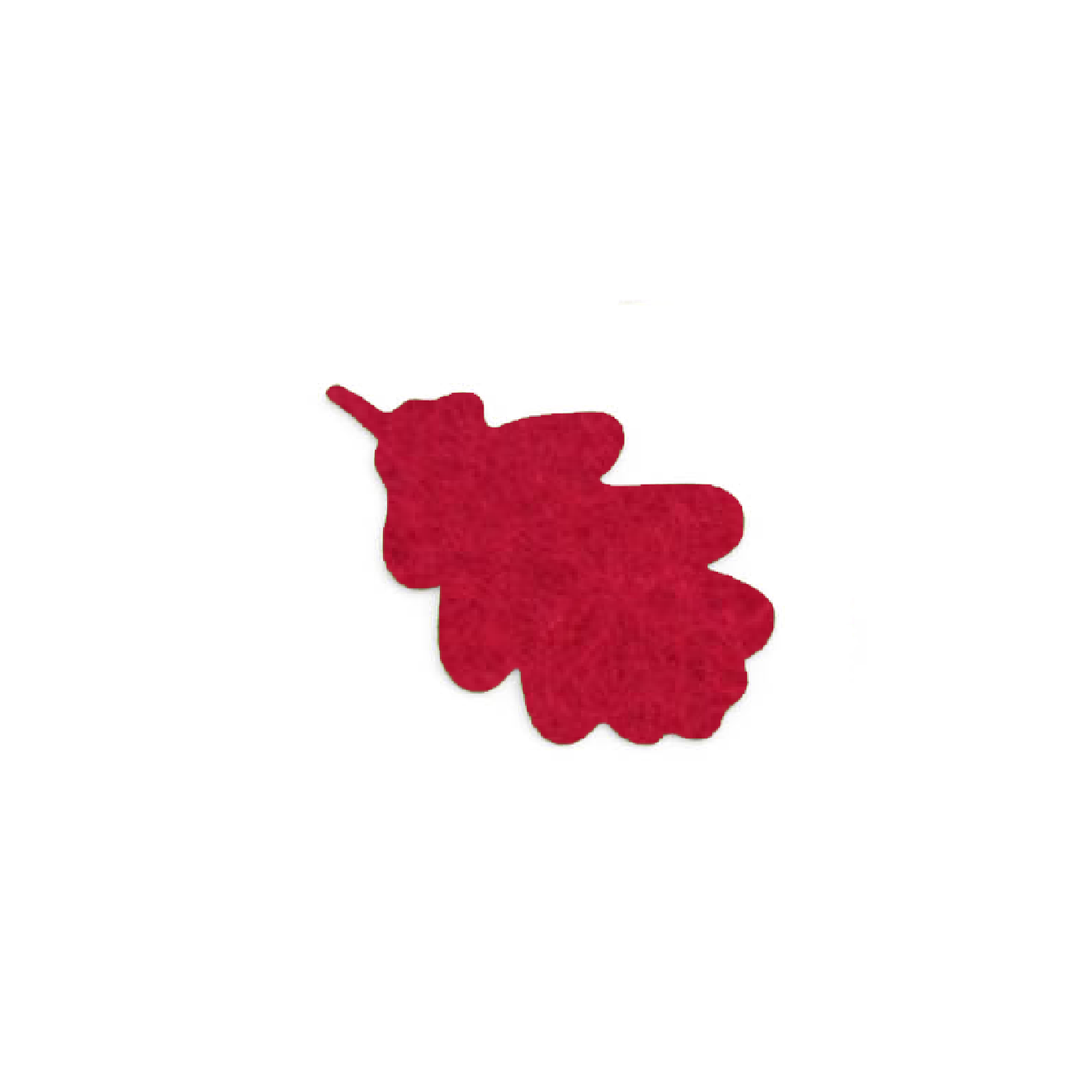Onderzetter blad oak poppy red 55