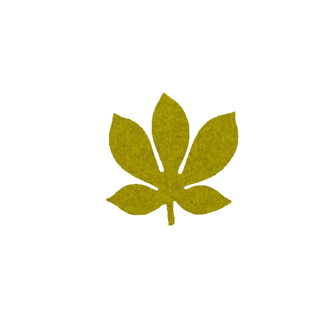 Onderzetter blad chestnut verde 25