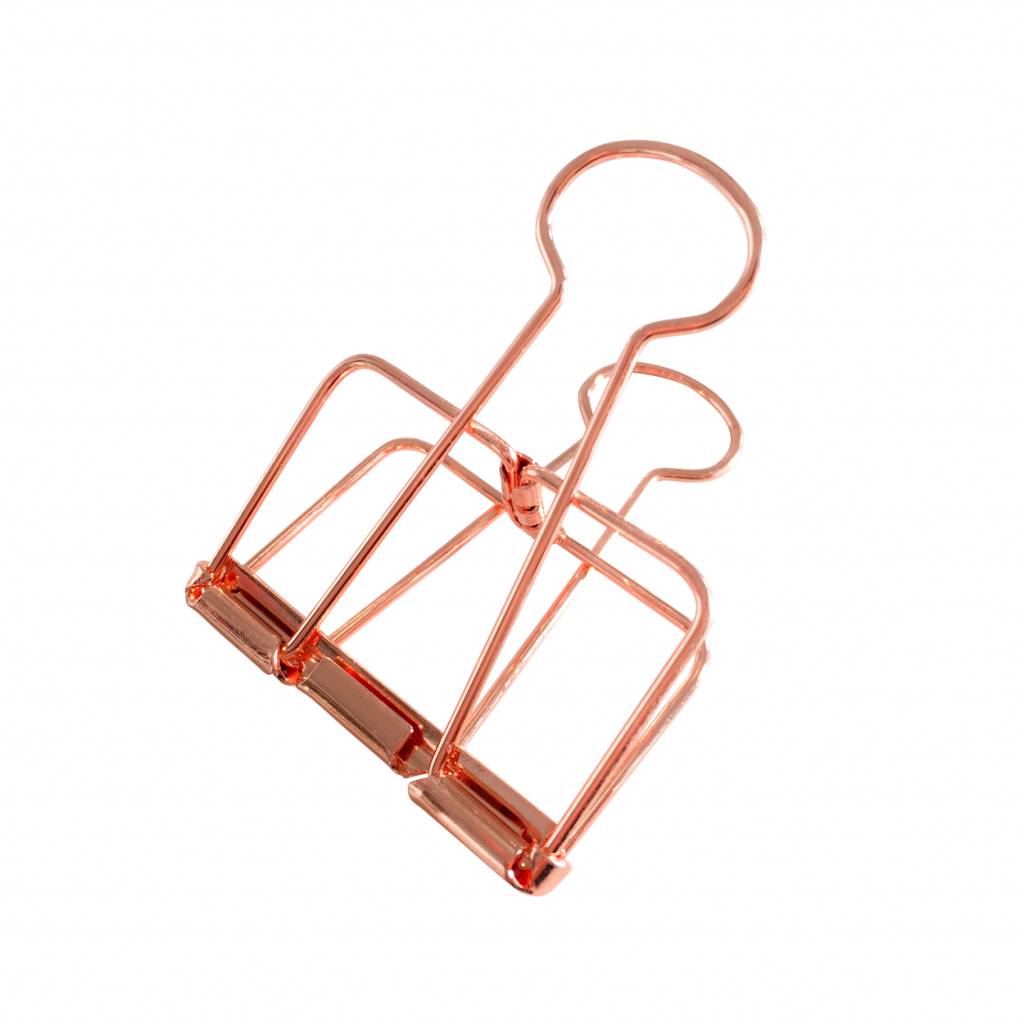 Binder clips copper XL