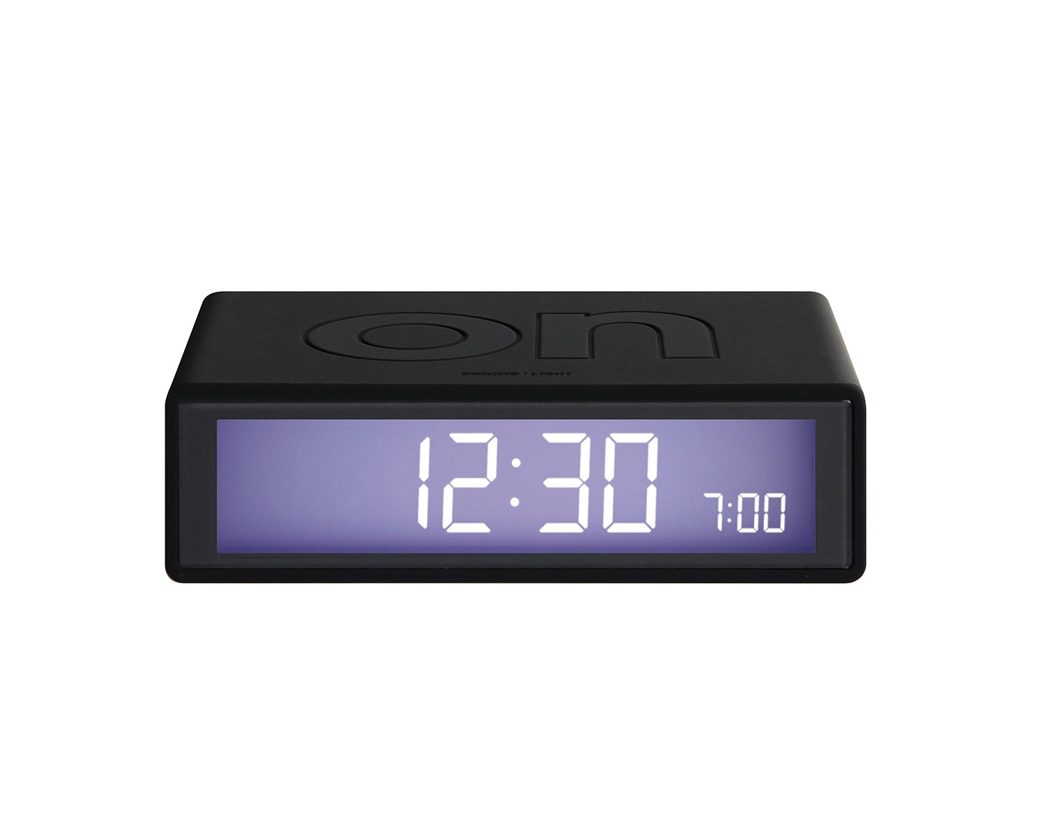 Flip alarm clock black