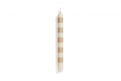 Stripe candle beige/sand