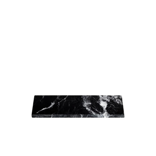 Black marble rectangular board xs