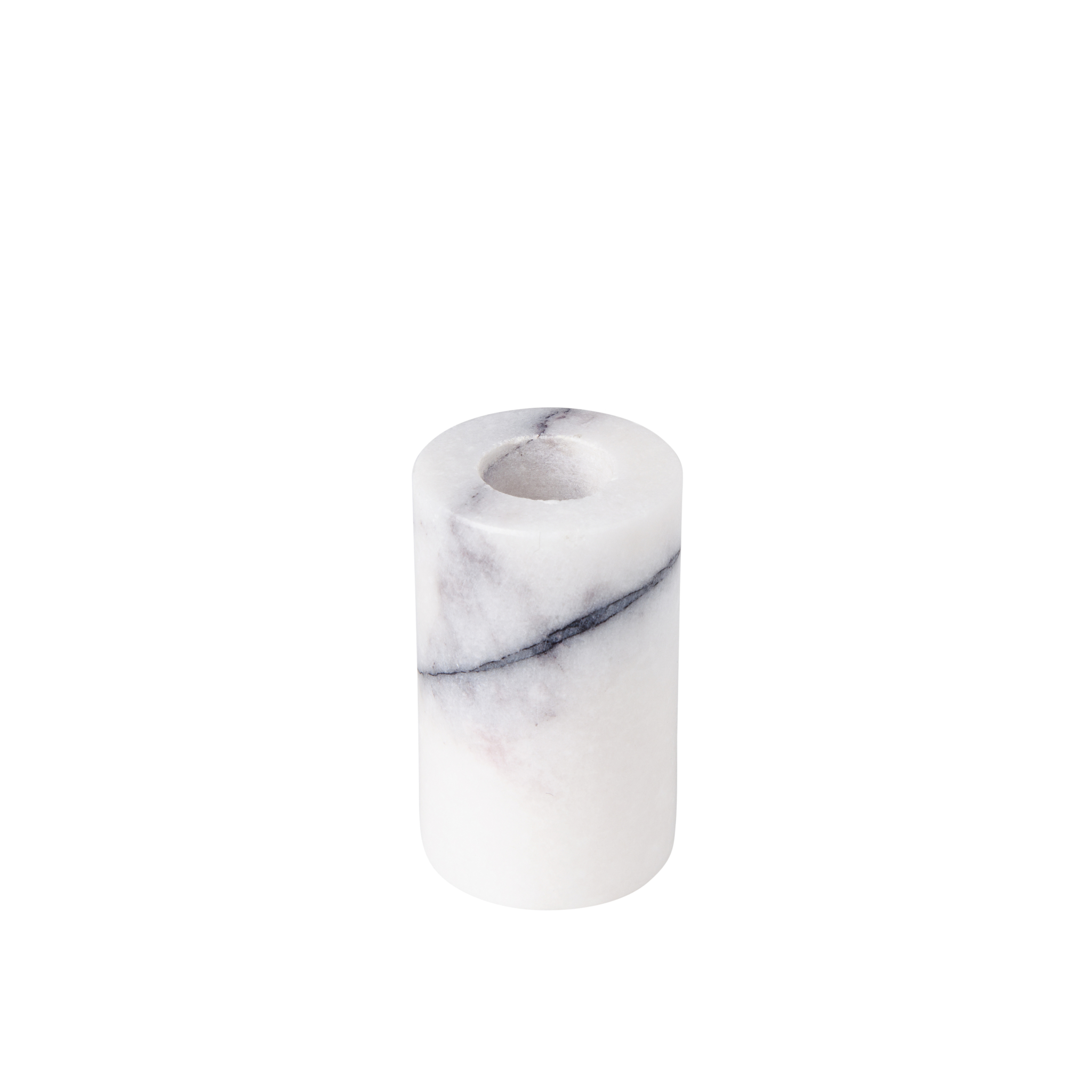 White marble candle holder L