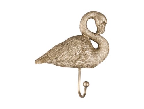 Coat hook Flamingo gold