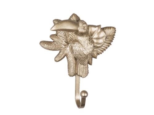 Coat hook Toucan gold