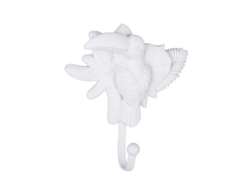 Coat hook Toucan matt white