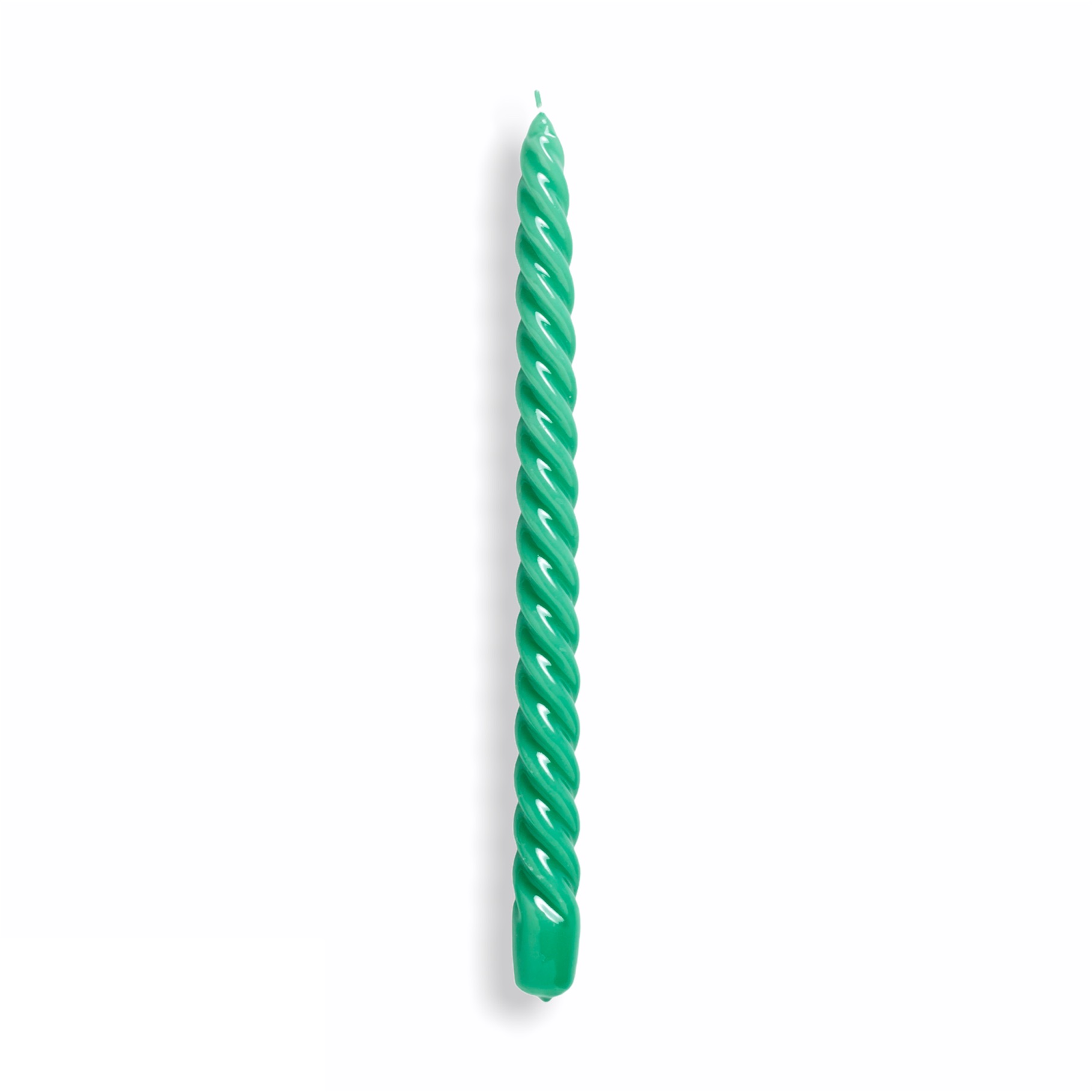 candle long twist green