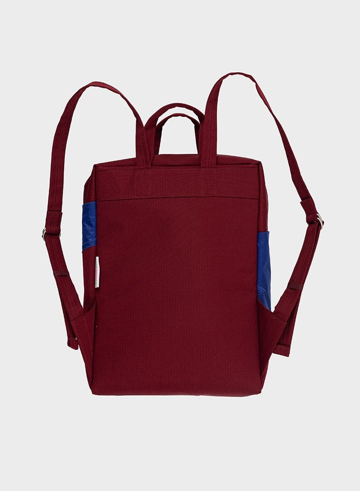 The New Backpack burgundy & electric blue