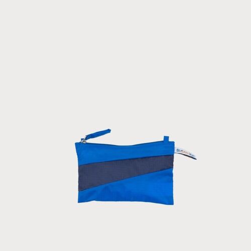 Pouch blue & navy S