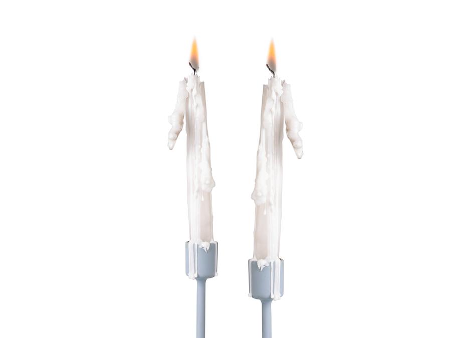 Drip candles white