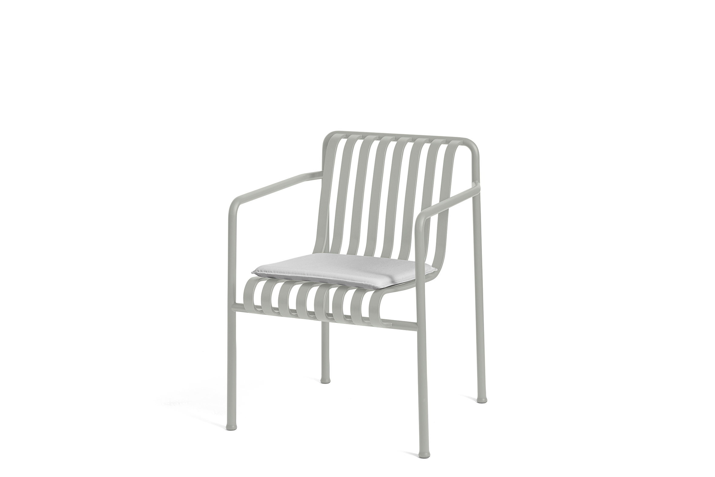 Palissade dining arm chair seat cushion sky grey