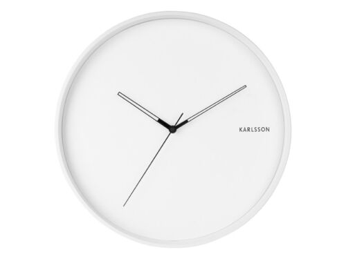 Wall clock Hue metal white