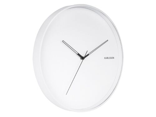 Wall clock Hue metal white