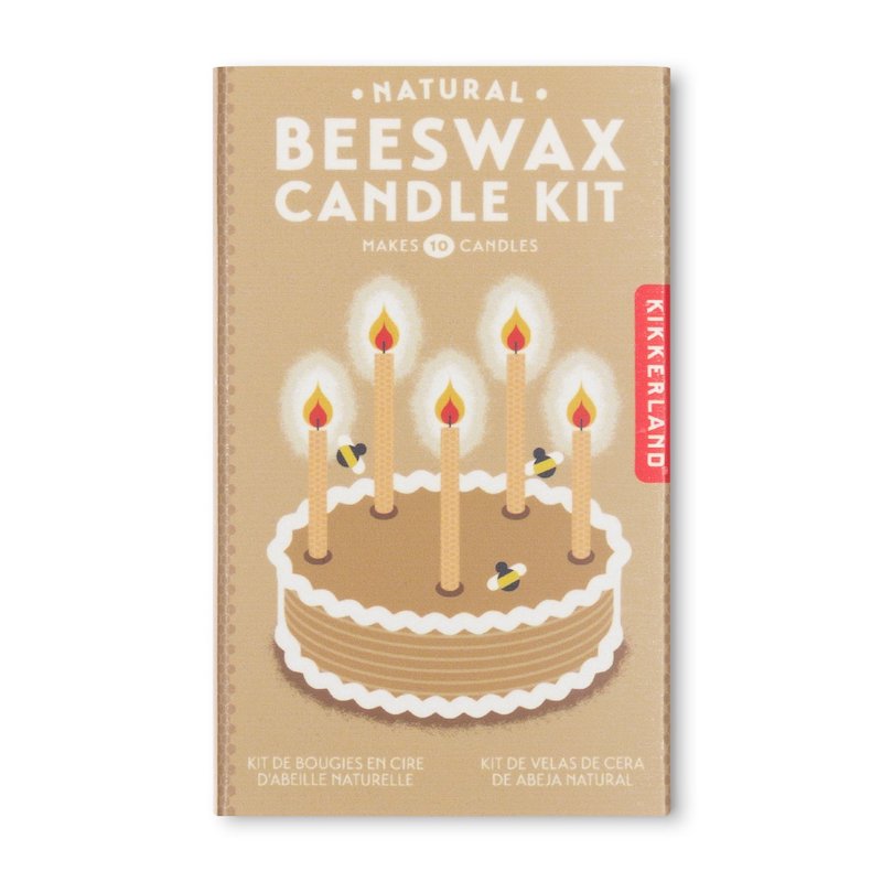 Naturel beeswax candle kit