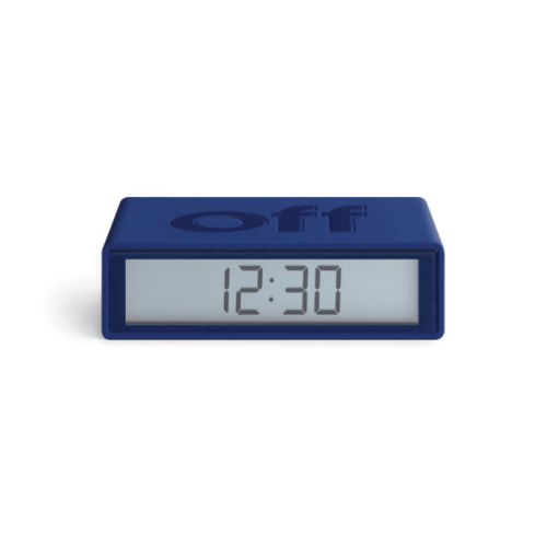 Flip alarm clock new dark blue
