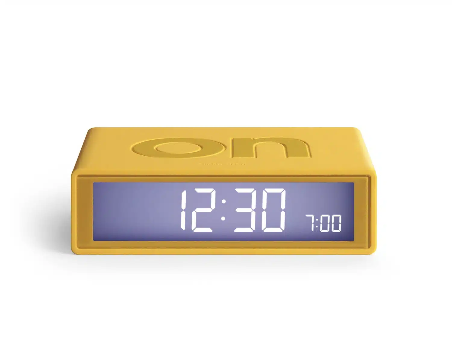 Flip alarm clock trendy yellow