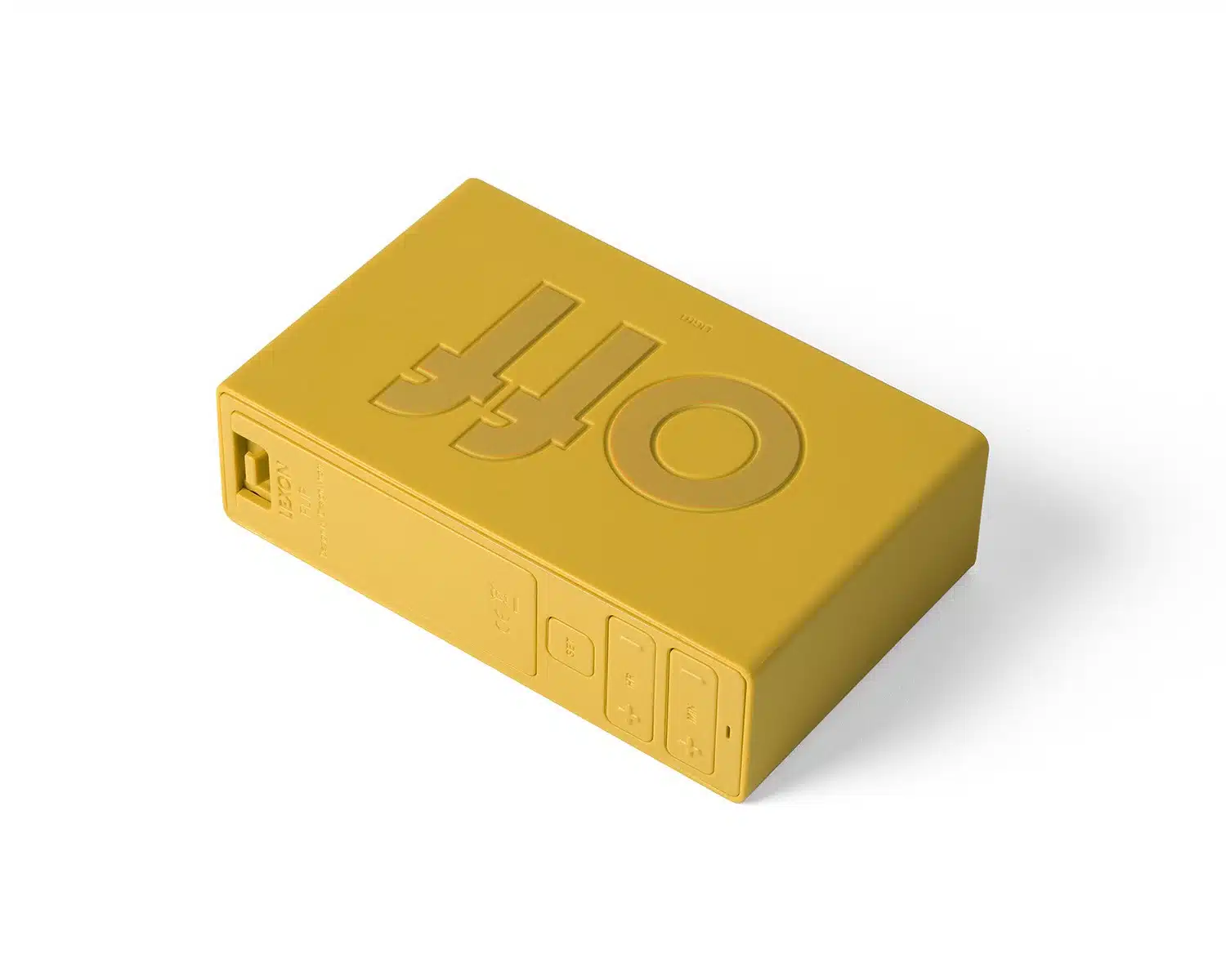 Flip alarm clock trendy yellow