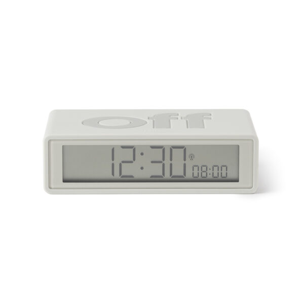 Flip alarm clock white