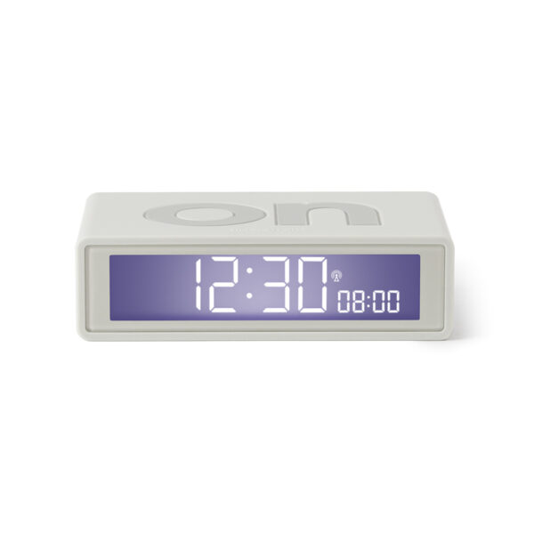 Flip alarm clock white
