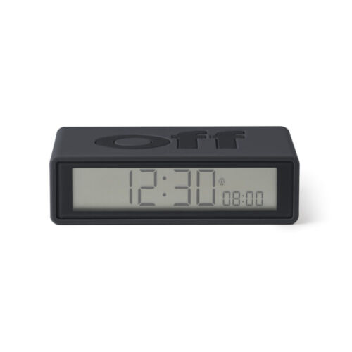 Flip alarm clock black