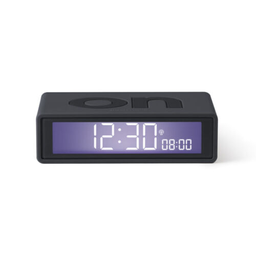 Flip alarm clock black