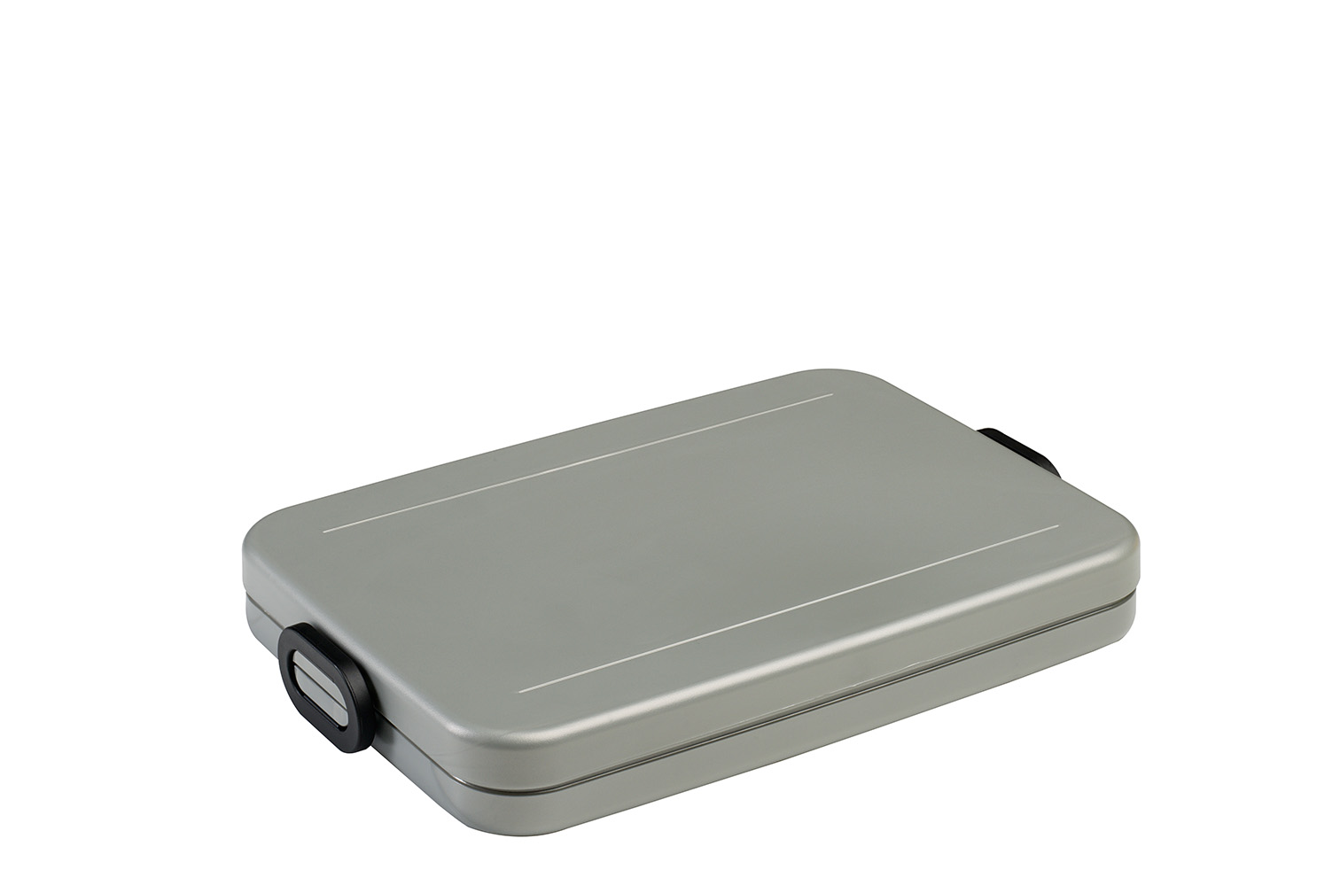 Lunchbox to go flat silver