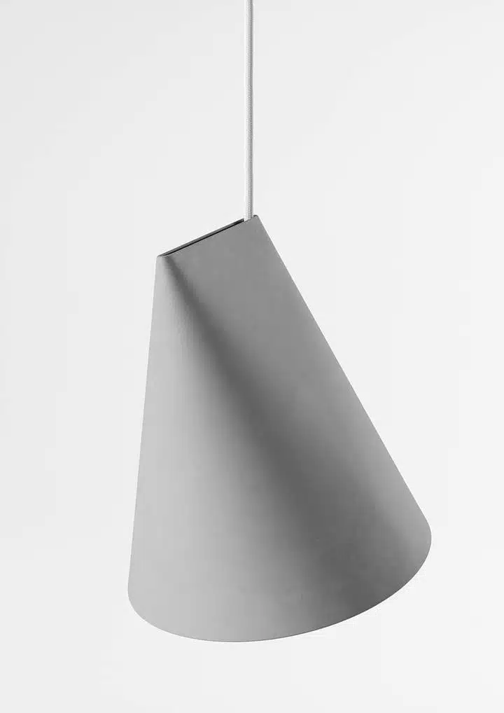 Moebe Ceramic Pendant Wide Grey