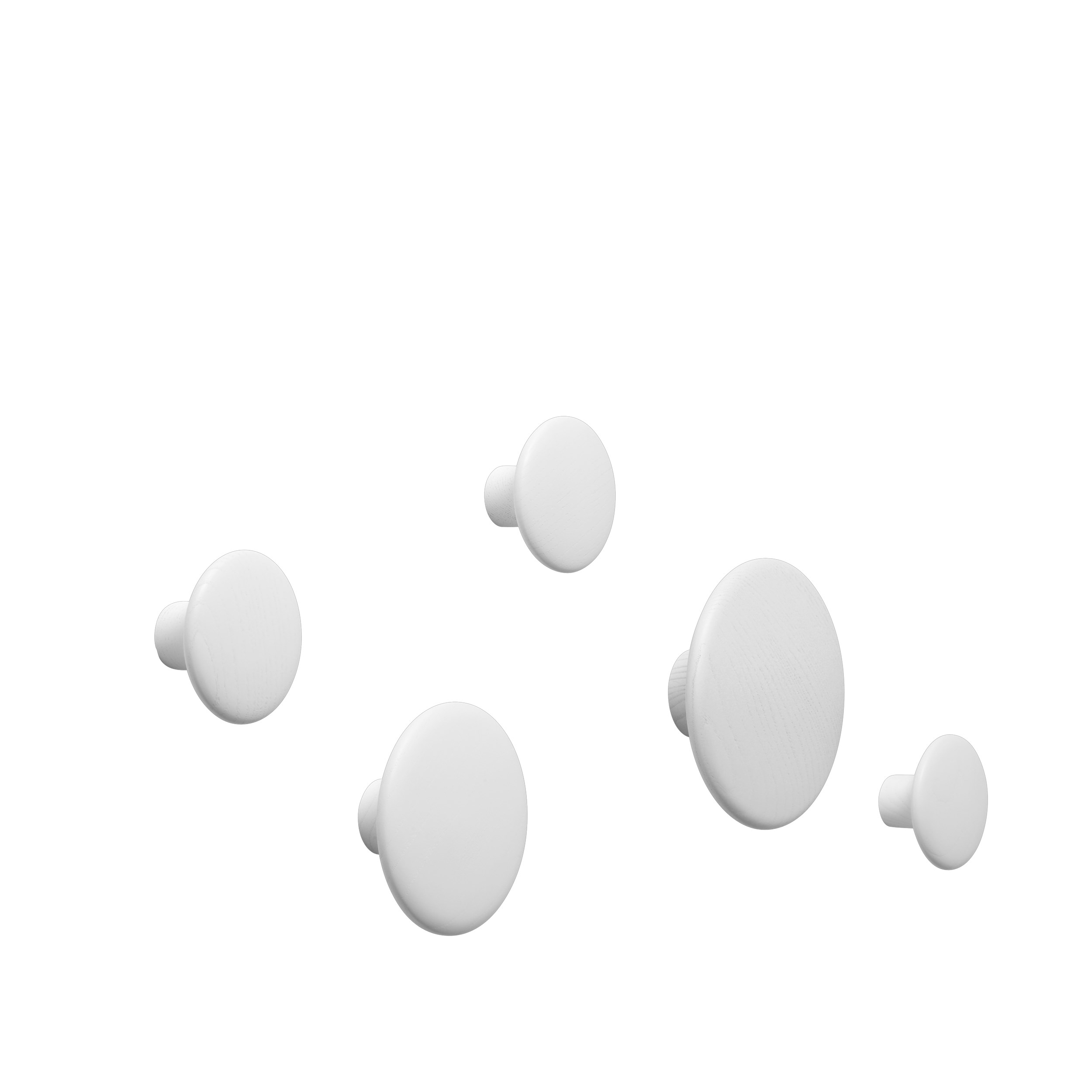The dots set of 5 white