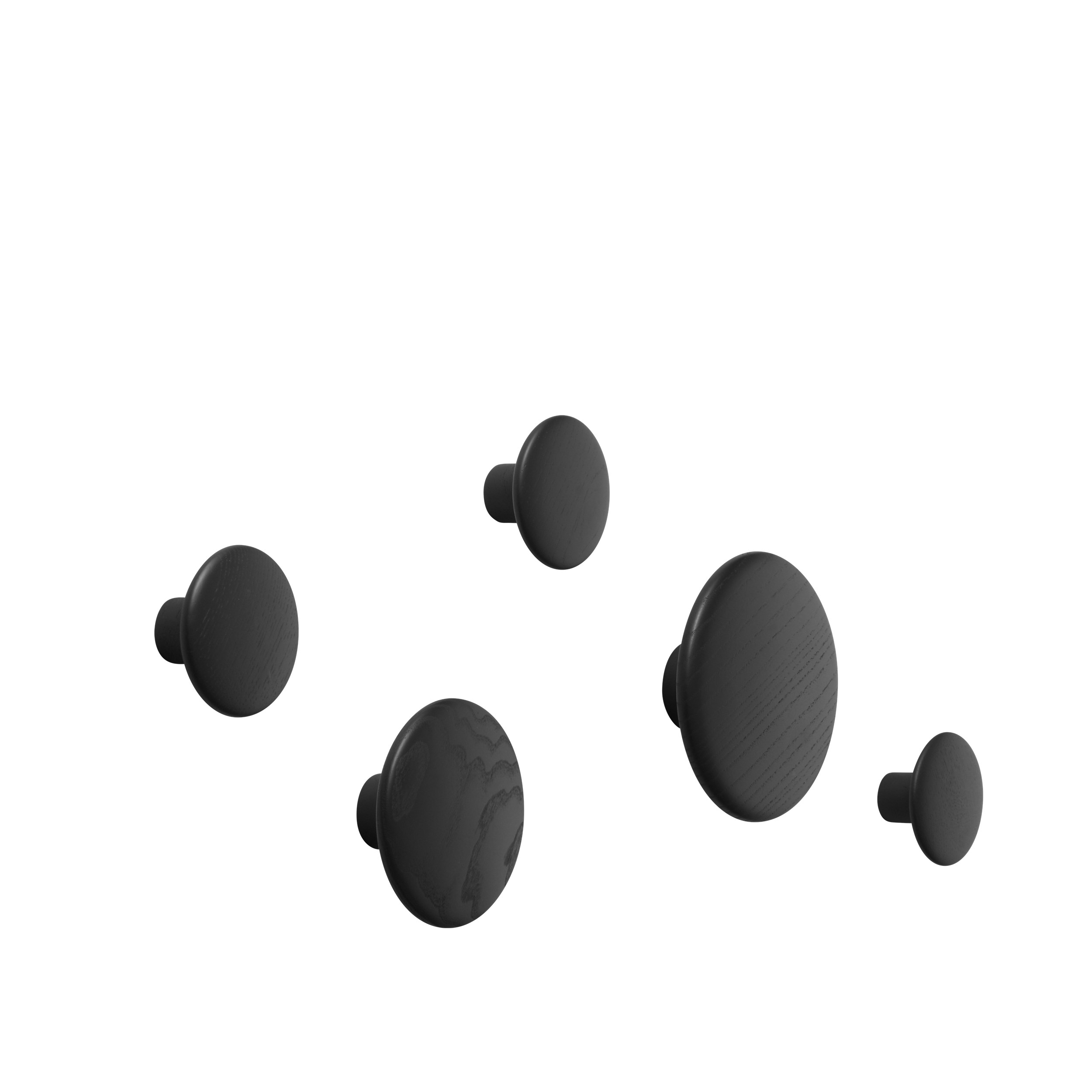 The dots set of 5 black
