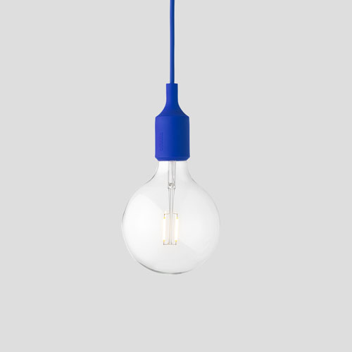 E27 pendant lamp blue
