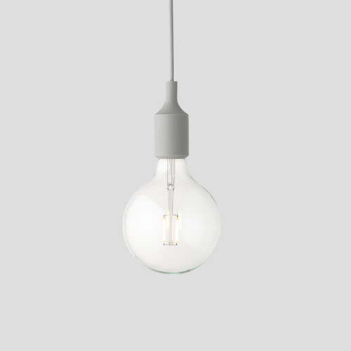 E27 pendant lamp light grey
